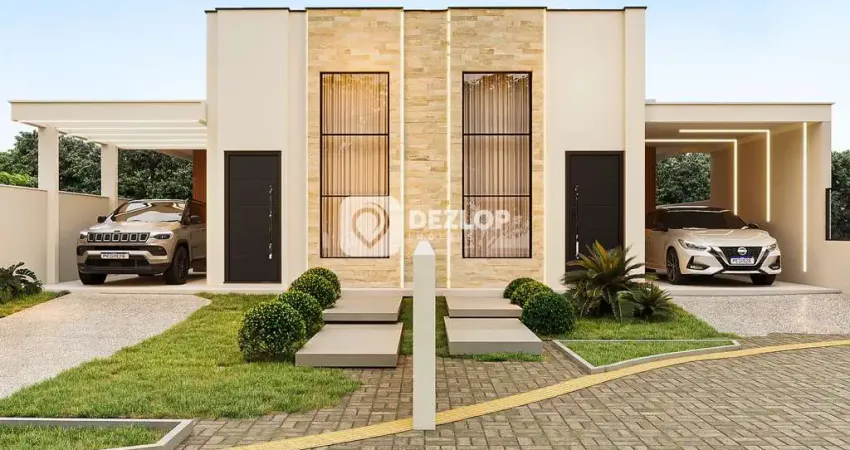 Casa Geminada á Venda no Bairro Santa Catarina em Biguaçu | 3 Quartos com 1 Suít