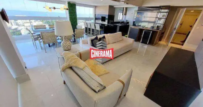 Apartamento duplex à venda, 3 quartos, 3 suítes, 2 vagas, enseada - guarujá/sp