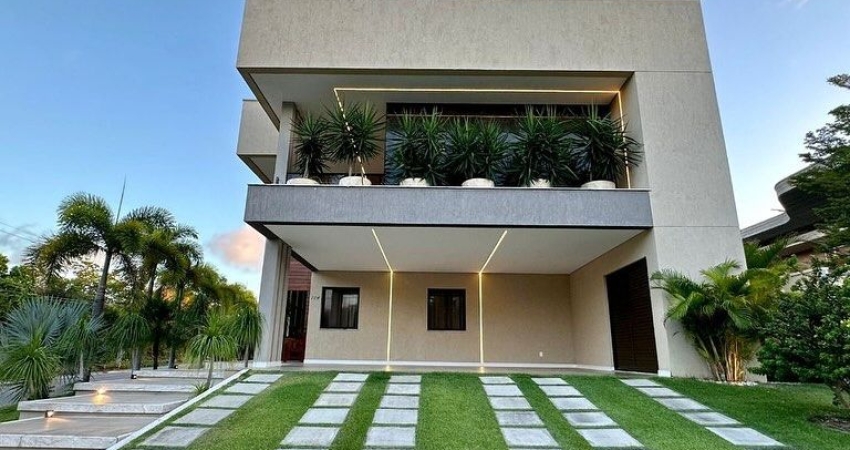 CA1500 Casa 493m²,  Condomínio Alphaville Fortaleza, Porteira Fechada, Mobiliada e Projetada,  6 Suítes, Piscina, jacuzzi, Energia Solar, Suíte com Hidromassagem…  6 Vagas