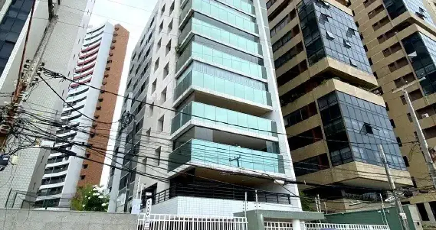 Apartamento 220m², um por andar ,  com vista mar,  na beira mar, 3 suítes 100% projetado, decorado e climatizada , 3 vagas