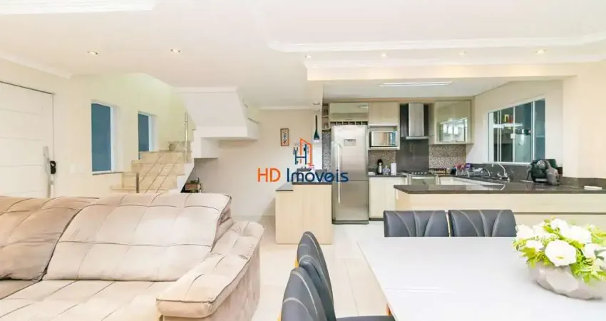 Sobrado em condomínio com piscina privativa, 269 m², suíte com hidro, 2 vagas no xaxim - curitiba/pr