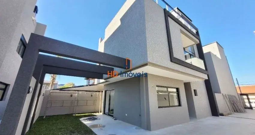 Sobrado em condomínio com 3 quartos (suíte), terraço com churrasqueira à venda por R$ 1.070.000 - Hauer - Curitiba/PR