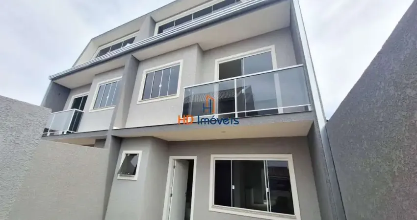 Sobrado com entrada independente com 3 quartos (suíte), ático  à venda, 138 m² por r$ 685.000 - fazendinha - curitiba/pr