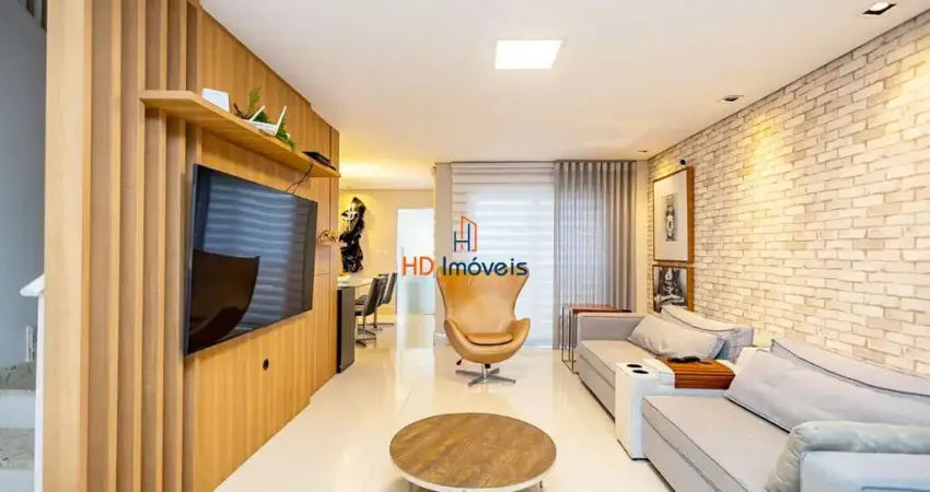 Sobrado alto padrão com 4 quartos, área gourmet com churrasqueira, 3 vagas no bom retiro - curitiba/pr