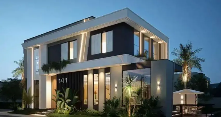 Sobrado de esquina com 3 dormitórios (1 suíte) em condomínio completo no bairro deltaville em biguaçu