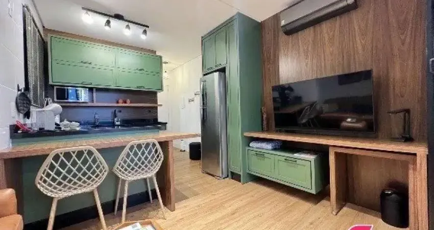 Lindo studio totalmente mobiliado e decorado e com vista livre na melhor localização do córrego grande