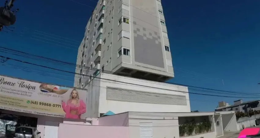 Apartamento semi-mobiliado, 2 dormitórios com suite, 75m² em ótima localização no centro da palhoça