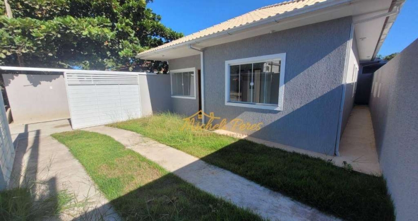 Casa a 100 metros da Rodovia Amaral Peixoto com 3 dormitórios à venda, 74 m² por R$ 330.000 - Floresta Das Gaivotas - Rio das Ostras/RJ