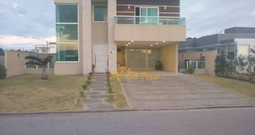 Luxuosa casa duplex alto padrão no condomínio Alphaville I, 4 quartos com área gourmet e piscina, á venda - 305 m² - Mar do Norte - Rio das Ostras/RJ