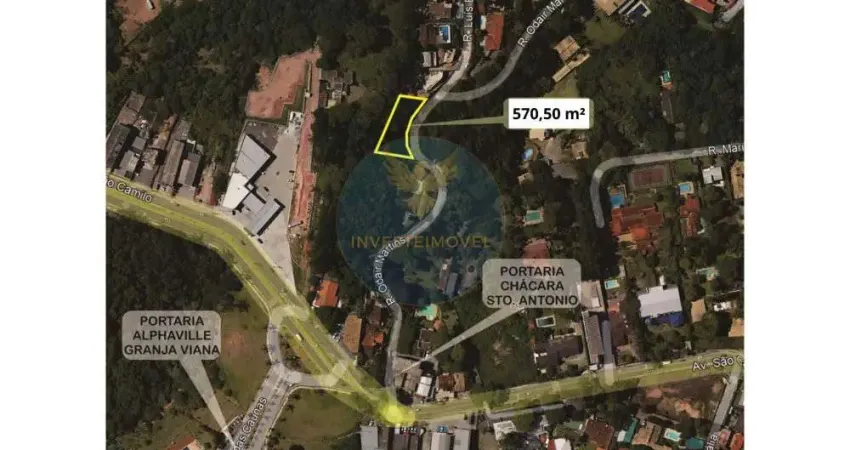 Terreno em condomínio fechado à venda na Rua Odair Martins, Lote 41-A, Granja Viana, Carapicuíba