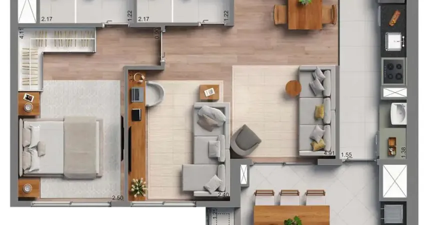 Apartamento com 2 quartos à venda na Rua Carvalho de Freitas, Vila Andrade, São Paulo