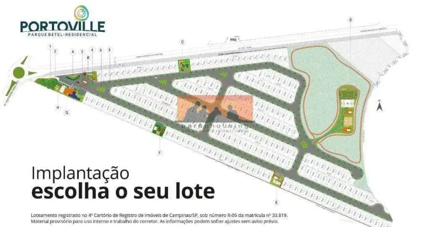 Terreno à venda no Betel, Paulínia 