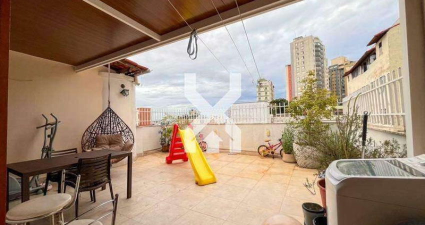Cobertura à venda, 3 quartos, 1 suíte, 2 vagas, Sagrada Família - Belo Horizonte/MG