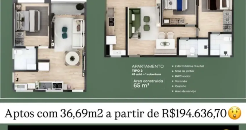 Apartamento com 1 quarto à venda na Rua Ismael Pereira da Silva, Capim Macio, Natal