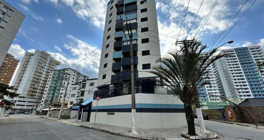 Apartamento em Praia Grande, na Ocian perto da Praia com 02 dormitorios.