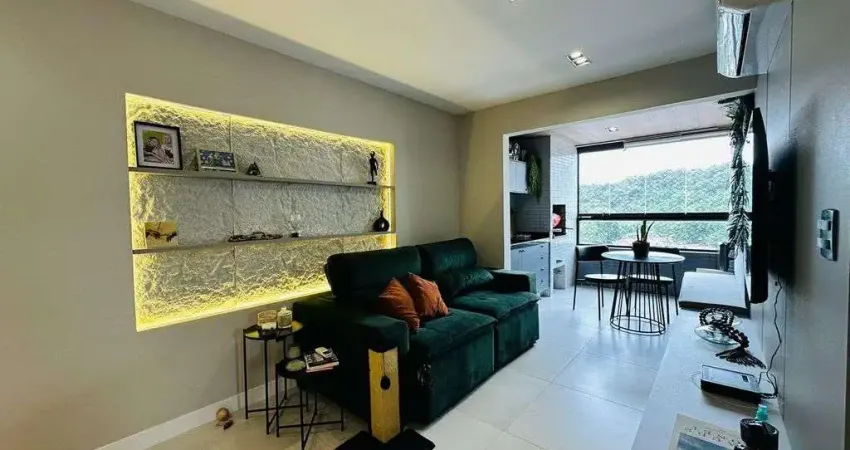 Apartamento em praia grande no canto do forte mobiliado com 02 door, sacada.