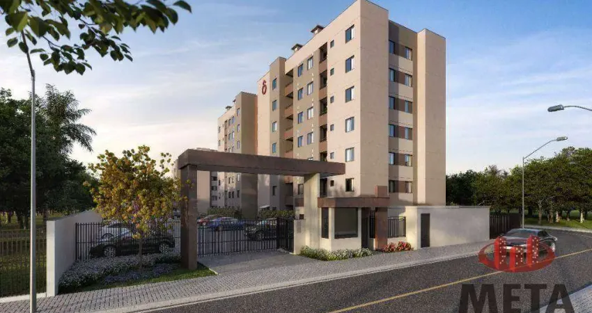 Apartamento com 2 dormitórios à venda, 51 m² por R$ 382.104,27 - Floresta - Joinville/SC