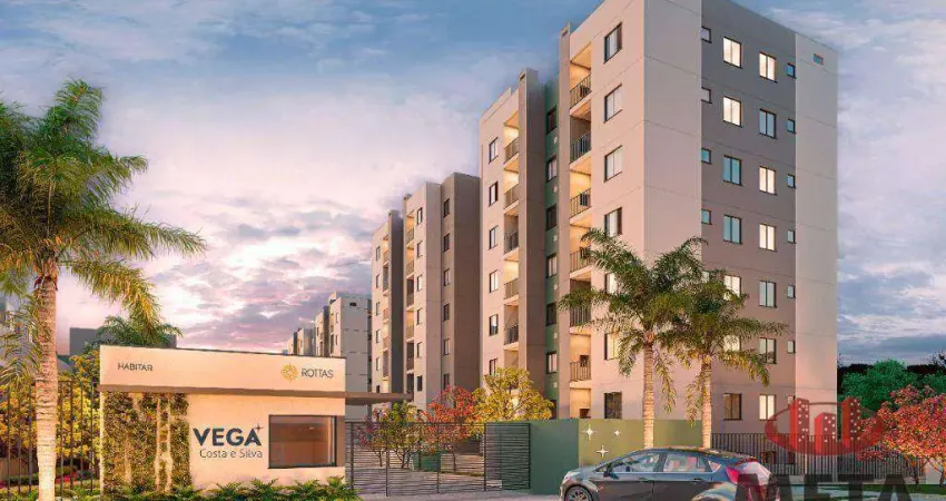 Apartamento com 2 dormitórios à venda, 46 m² por R$ 416.607,97 - Costa e Silva - Joinville/SC