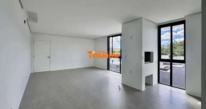 Apartamento novo em novo hamburgo pronto para morar com churrasqueira e garagem coberta