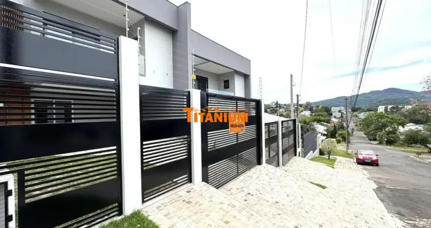 Casa nova, com 3 suítes, sol da manhã, garagem para 2 carros, moderna, churrasqueira, pátio, à venda em são rafael, novo hamburgo .