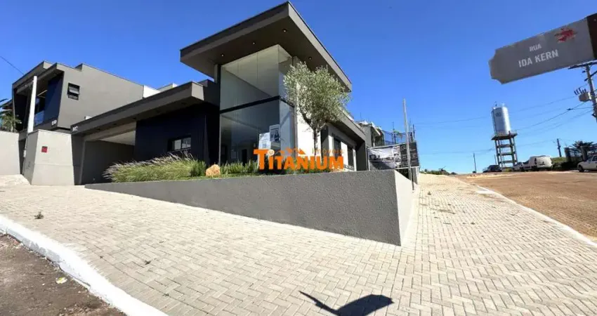 Casa plana, nova, com 3 dormitórios, sendo uma suíte, churrasqueira, lareira, espera para água quente e split, piso aquecido nos banheiros, ótimo acabamento à venda em estância velha, bela vista .