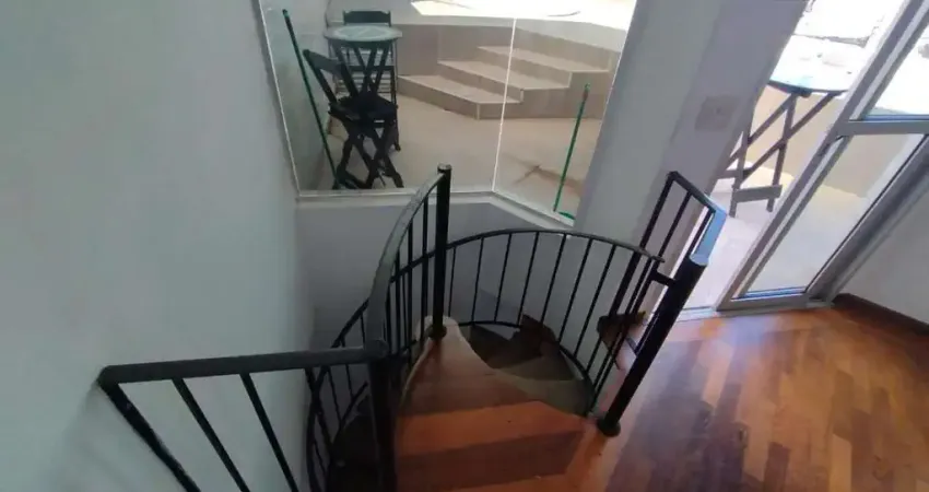 Alugo cobertura duplex, 03 dormitórios, encruzilhada, santos, sp