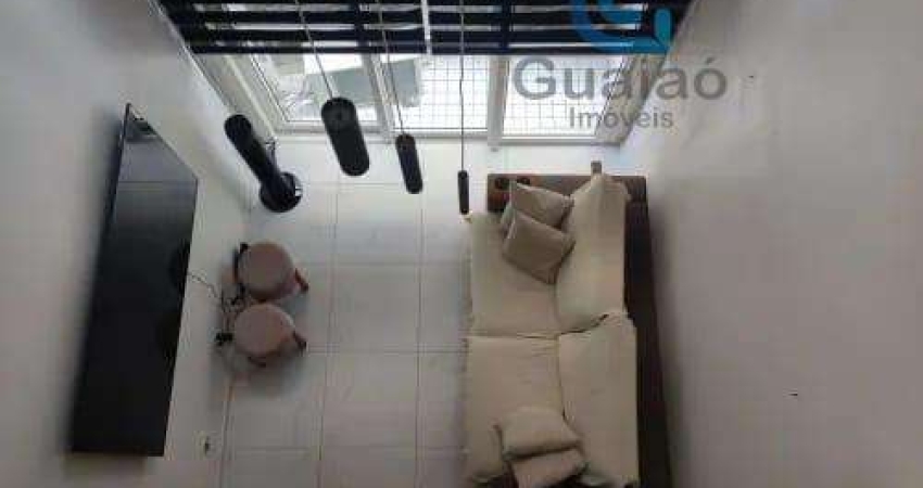 Alugo loft duplex, 01 dormitório, Gonzaga, Santos