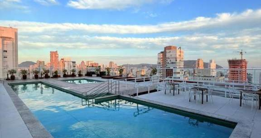 Alugo apartamento mobiliado, 02 dormitórios, Gonzaga, Santos