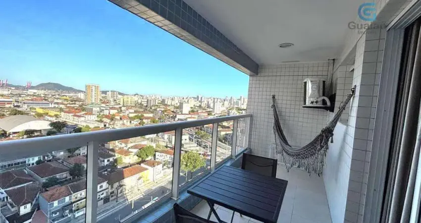 Vendo Lindo Apartamento no Residencial Pátio 21, 01 Dormitório, 01 Vaga Demarcada, Lazer Completo na Cobertura, Boqueirão, Santos.