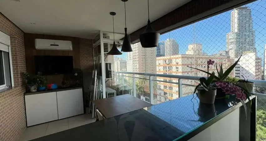 Vendo lindo apartamento mobiliado de 3 dormitórios, suíte e lazer na pompéia em santos