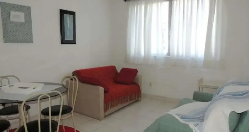 Alugo apartamento mobiliado de 1 dormitório e vaga de garagem no gonzaga em santos