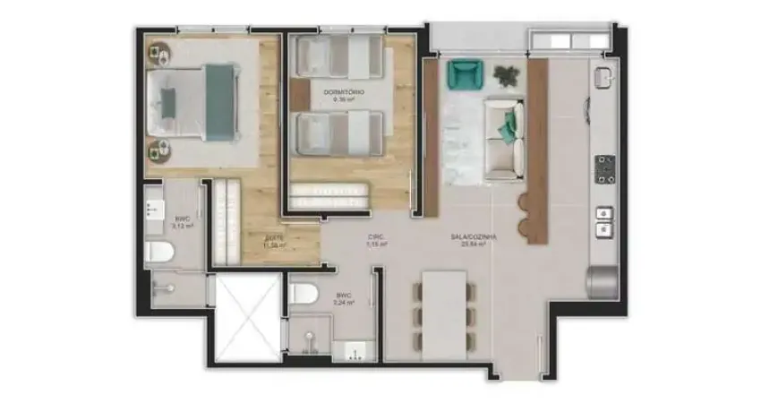 Apartamento com 2 quartos à venda na Rua José Boiteux, 155, Centro, Florianópolis