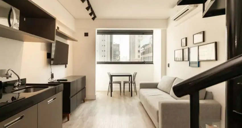 Apartamento tipo para venda em vila olímpia com 1 quarto, sendo 1 suíte, 45m²