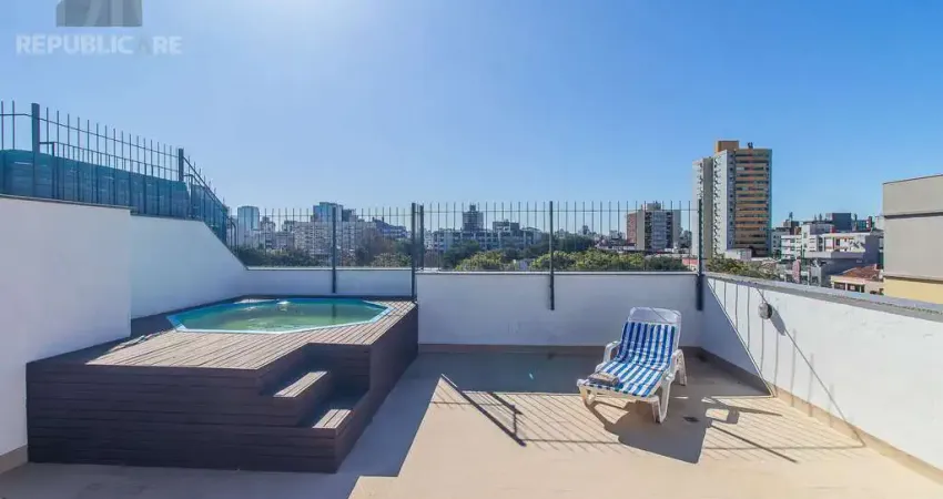 Cobertura à venda no menino deus com 3 dormitórios e 209 m² de área útil