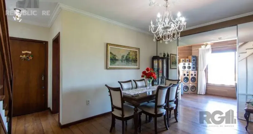 Cobertura à venda no bairro tristeza com 181 m² e 3 dormitórios/quartos disponíveis.