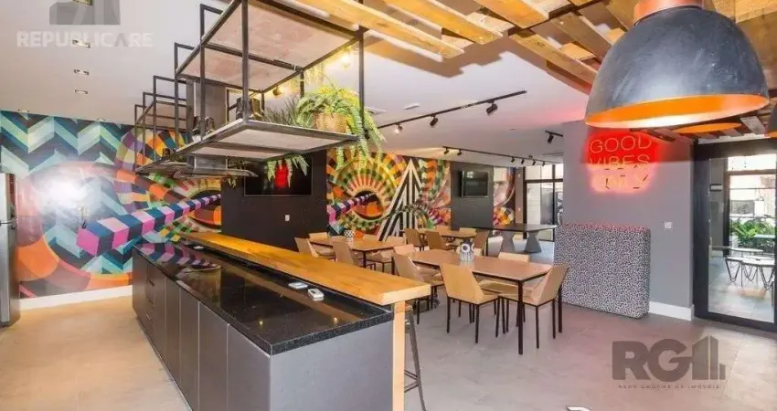 Apartamento studio à venda no centro histórico com 34m² e 1 dormitório/quartos.