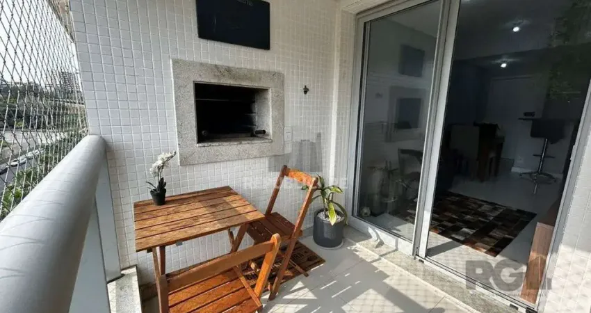 APARTAMENTO, 1 DORMITÓRIO, SACADA COM CHURRASQUEIRA, VAGA DE GARAGEM, BAIRRO PET