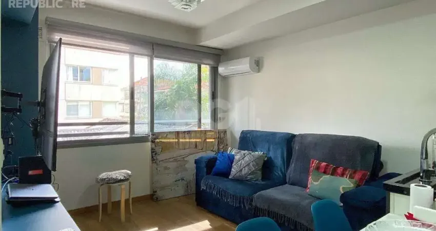 Apartamento à venda no menino deus com 41m² e 1 dormitório/quartos disponíveis.