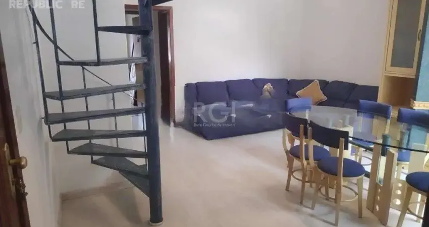 Apartamento cobertura à venda no bairro cristal com 123 m² e 2 dormitórios/quartos