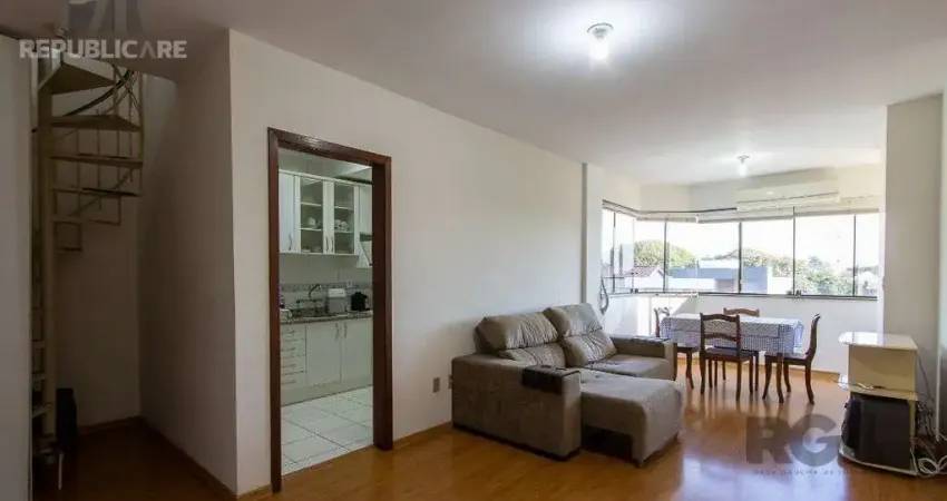 Cobertura à venda no bairro nonoai com 167 m² e 3 dormitórios/quartos disponíveis