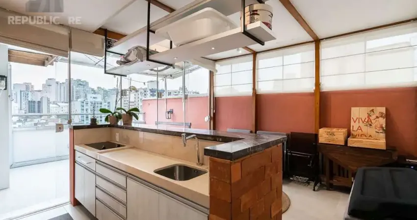 Cobertura à venda no bairro cidade baixa com 117 m² e 2 dormitórios/quartos