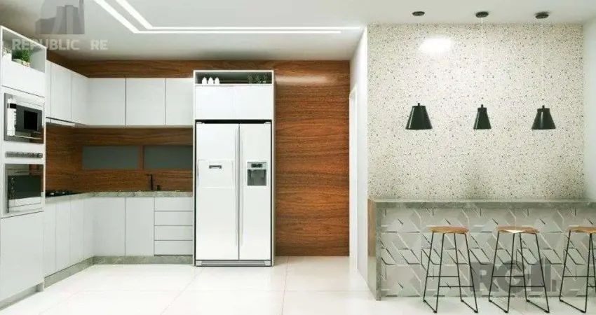 Cobertura à venda no bairro auxiliadora com 333 m² e 3 dormitórios/quartos.