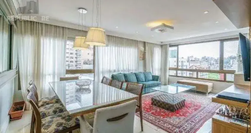 Apartamento à venda no bairro petrópolis com 136 m² e 3 dormitórios/quartos disponíveis.