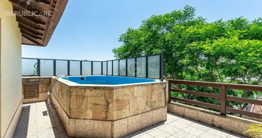 Cobertura à venda no bairro sarandi, 314 m² com 3 dormitórios e 3 vagas de garagem