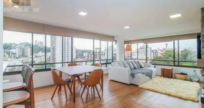 Apartamento à venda no menino deus, com 104 m² e 2 dormitórios/quartos disponíveis.