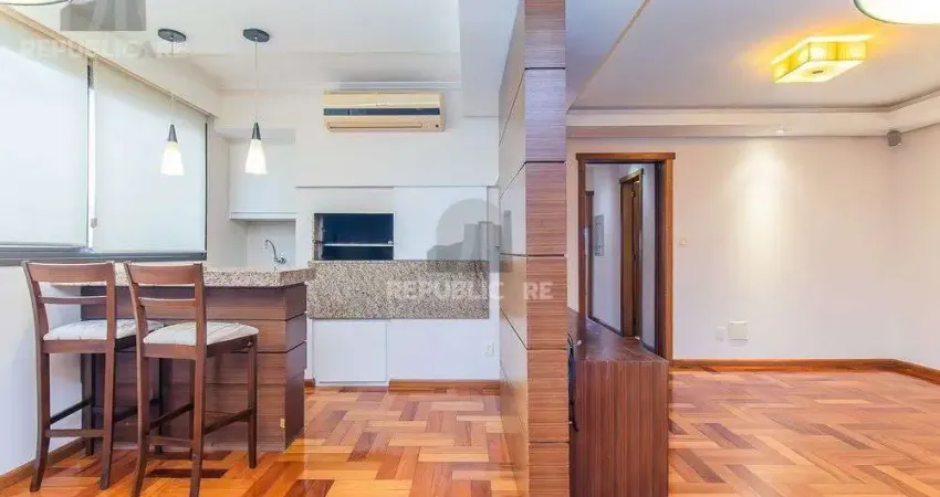 Apartamento para locação no menino deus, com 126 m² e 3 dormitórios/quartos.