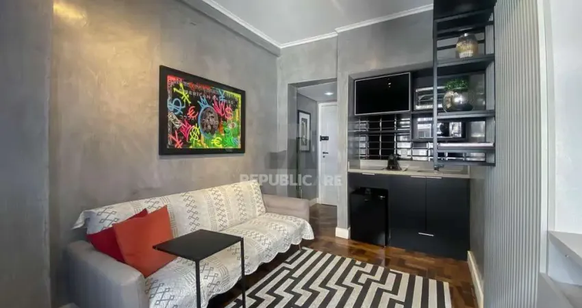 Apartamento mobiliado e moderno no Lido Studios – Próximo à UFRGS e Santa Casa