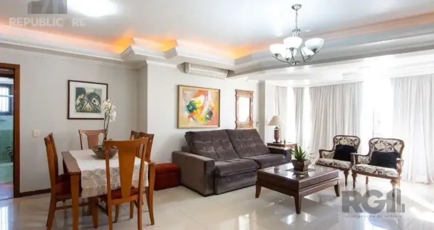 Apartamento à venda no bairro cristal, 136m² com 3 dormitórios/quartos disponíveis.