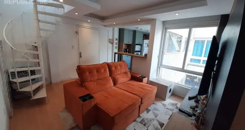 Cobertura à venda no bairro nonoai com 104 m² e 2 dormitórios/quartos.