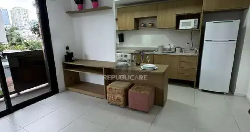 Apartamento de 42 m2 para alugar com 1 suíte, lavabo, churrasqueira e vaga no ba